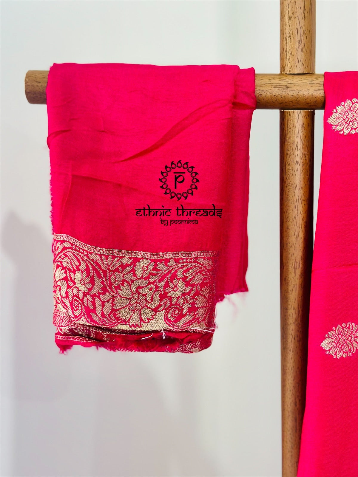 Banarasi Semi Silk Sarees with Antique Zari Border