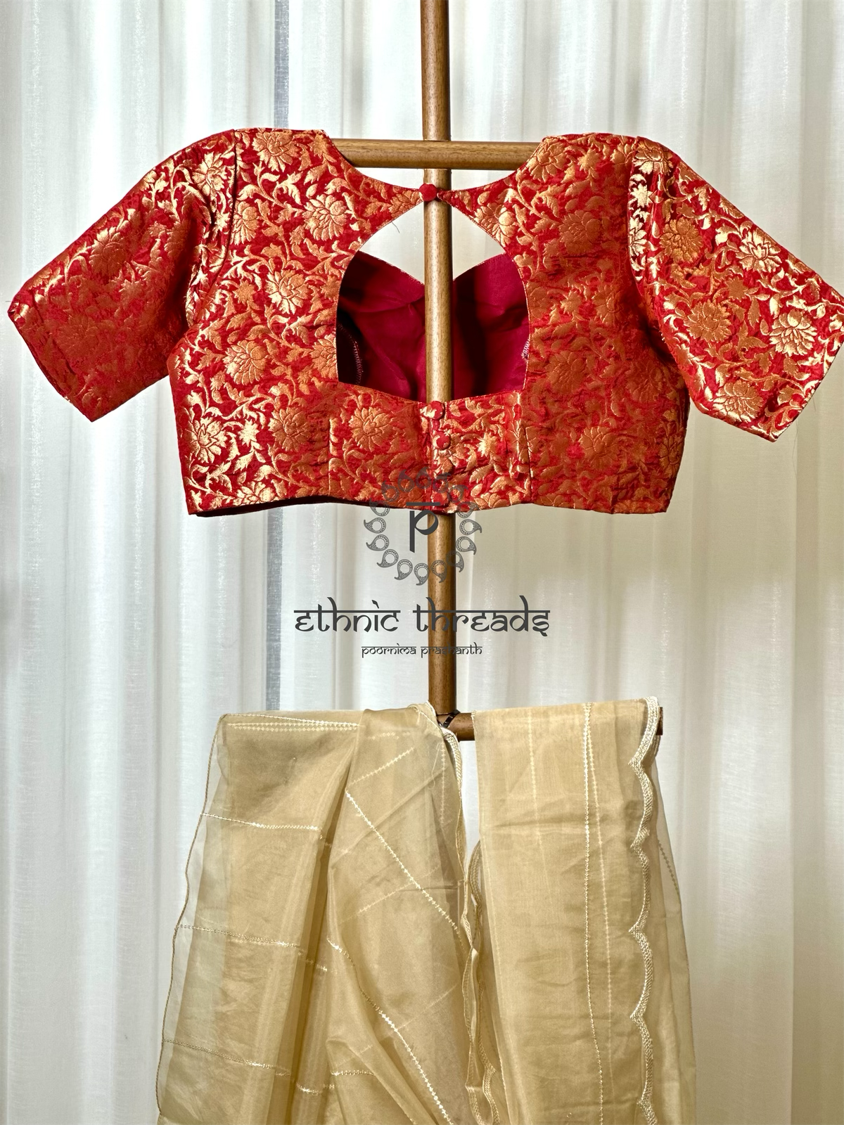 Red Banarasi Blouse
