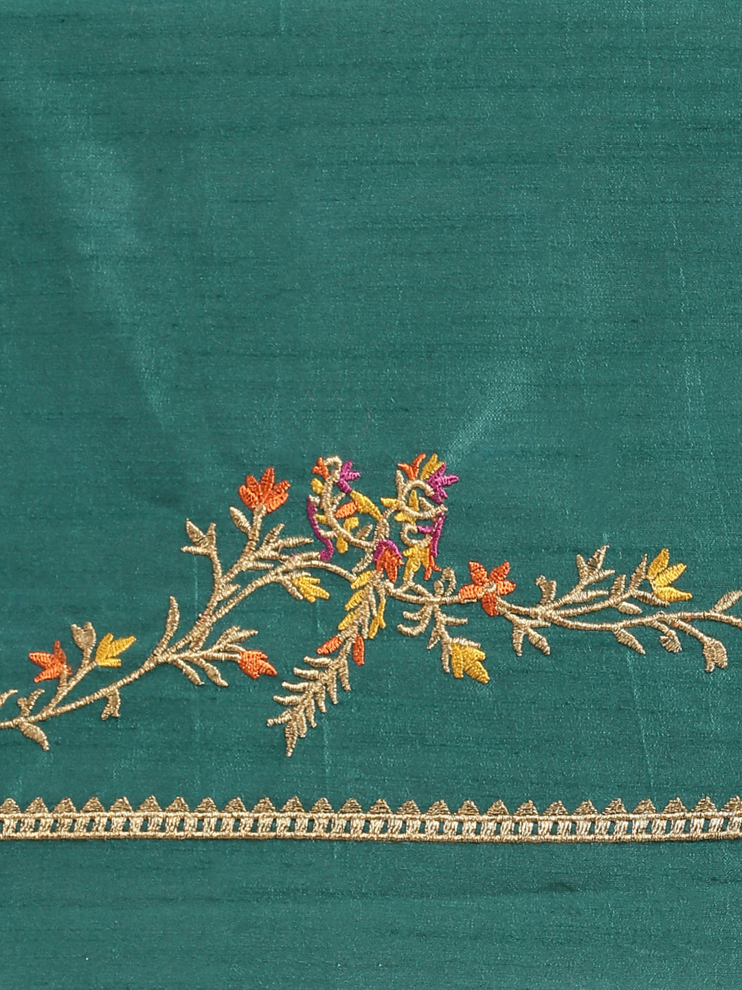 Paithani Silk Cotton Saree with Woven Zari Border