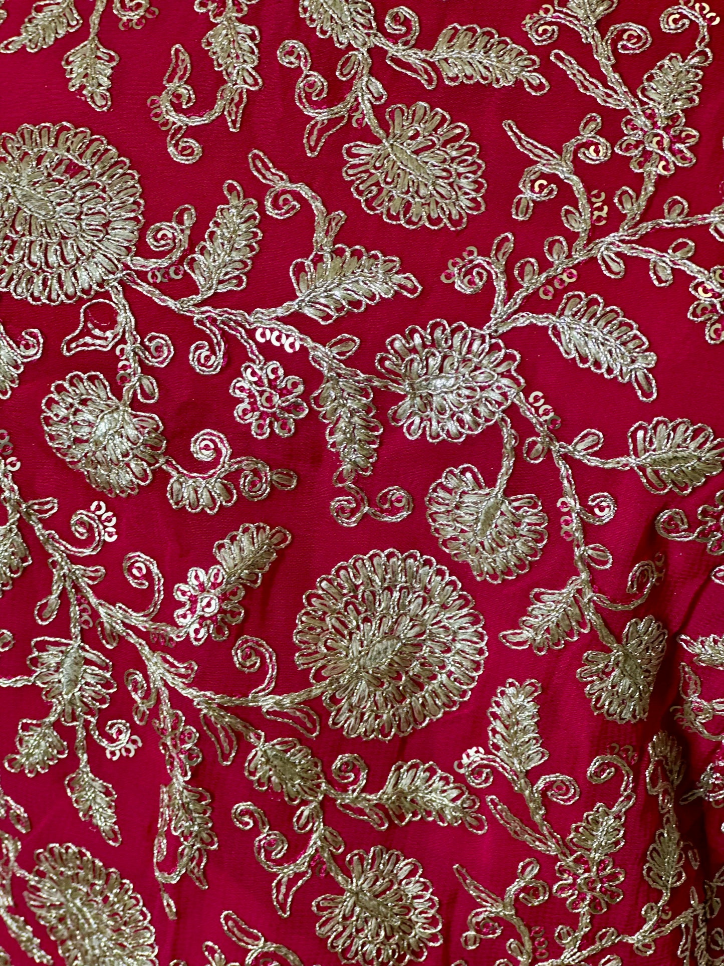 Zari Work Blouses - Hot Pink