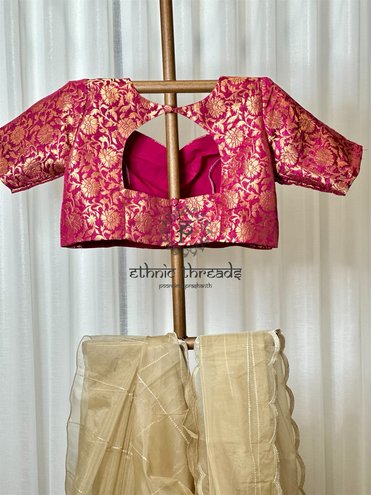 Magenta Banarasi Blouse