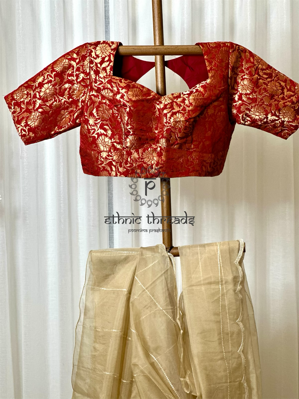 Red Banarasi Blouse