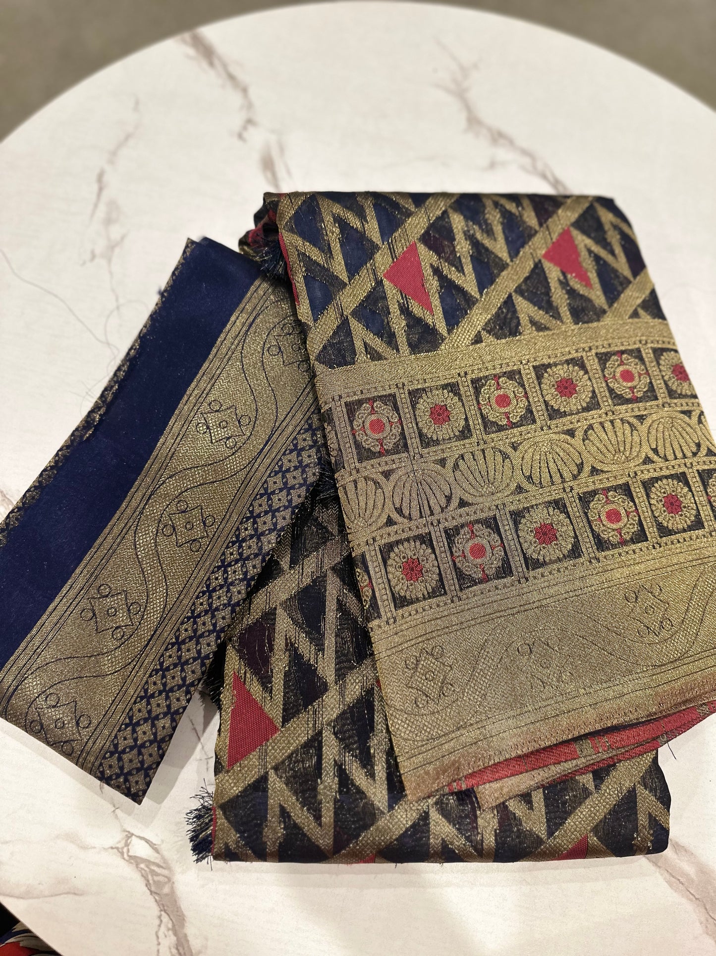 Banarasi Organza Saree with Brocade Blouse