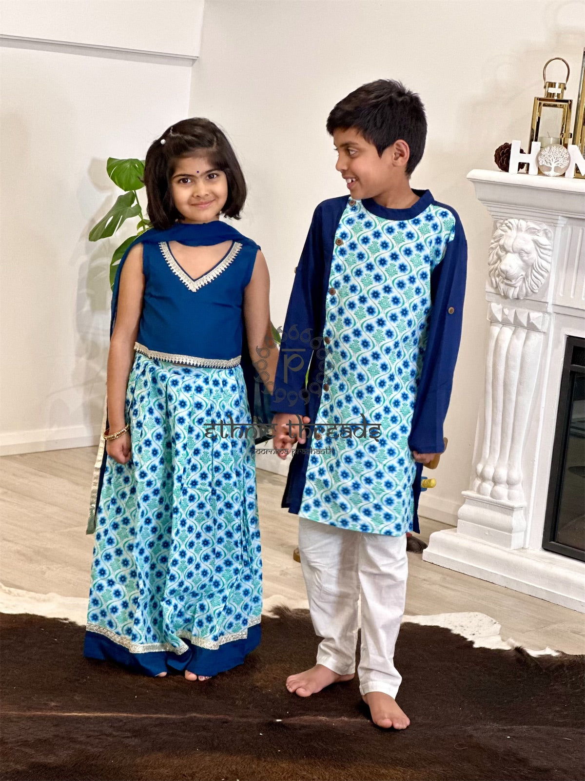Side Button Kurtha & Pajama