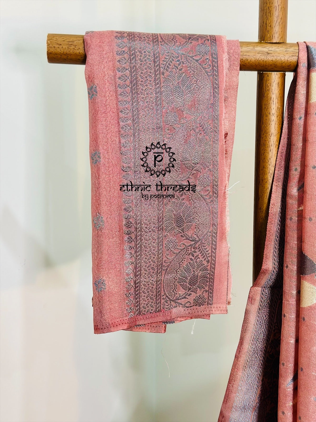Banarasi Crepe Saree with Zari Borders