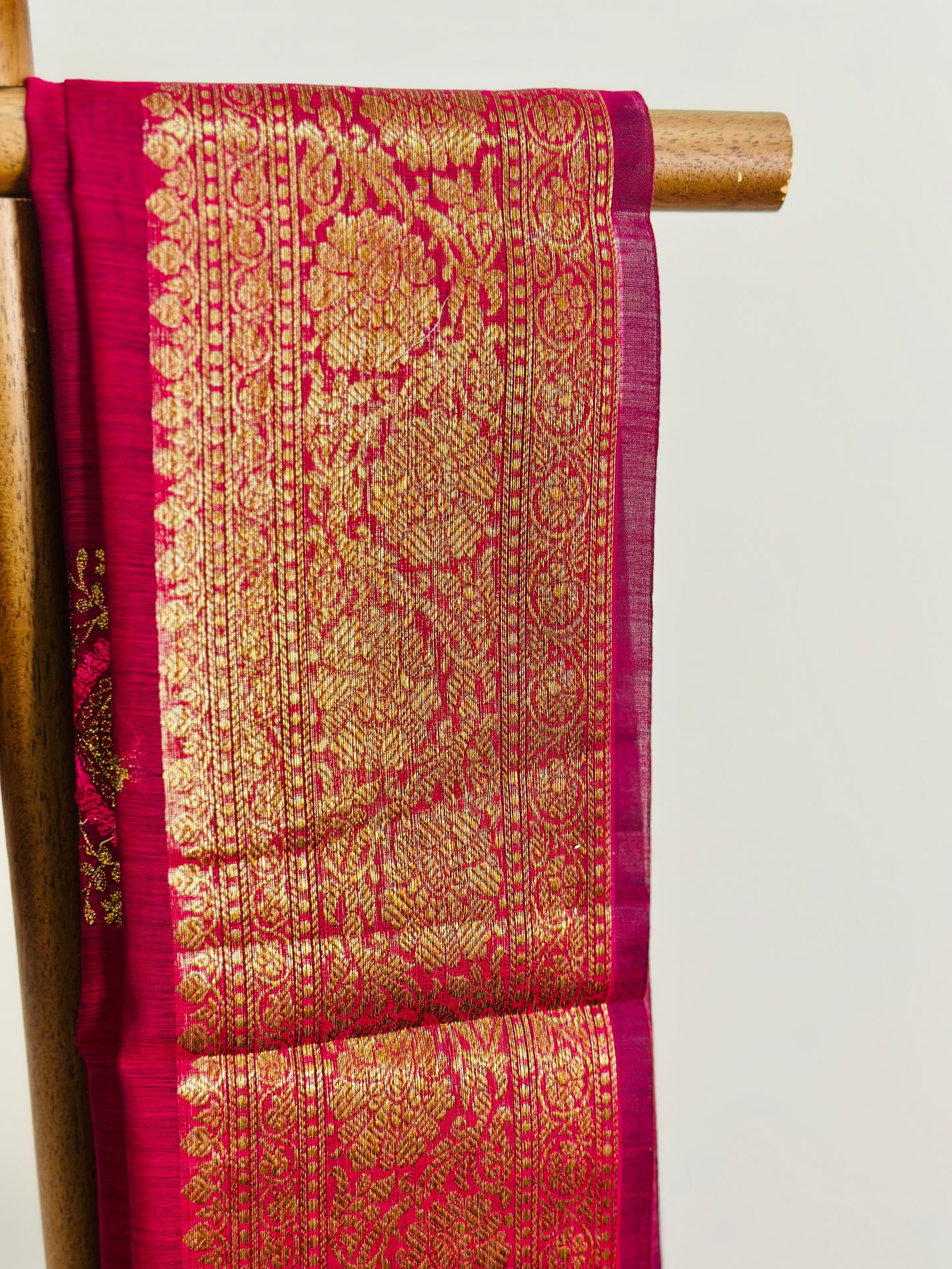 Silk Cotton Saree with Zari Border