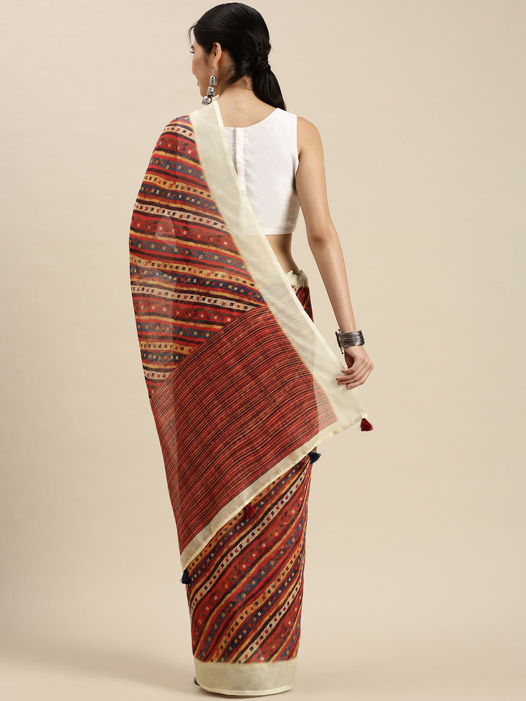 Digital Printed Linen Sarees