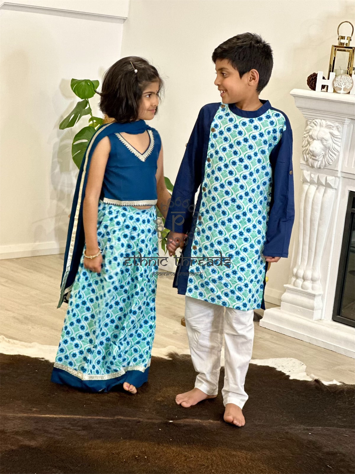 Side Button Kurtha & Pajama