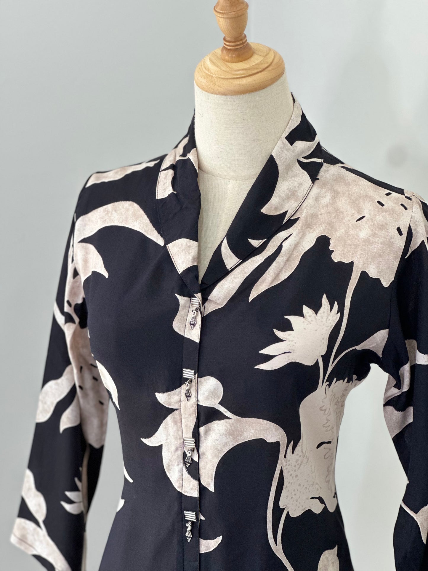 Black Shirt Style Short Kurti / Top