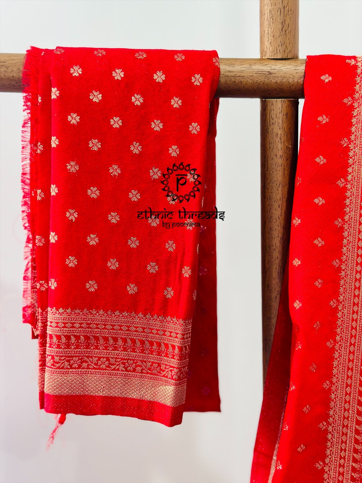 Georgette Banarsi Sarees with Zari Border