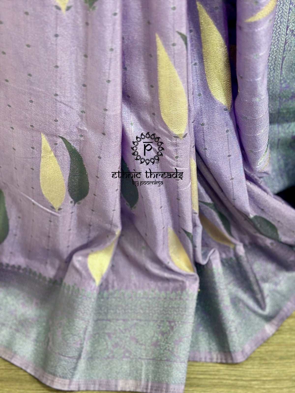 Banarasi Crepe Saree with Zari Borders
