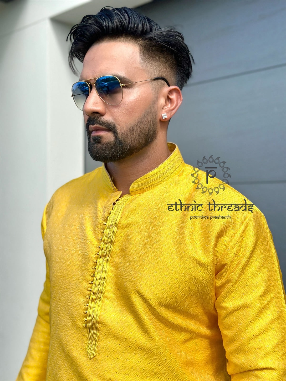 Brocade Mens Long Kurta set
