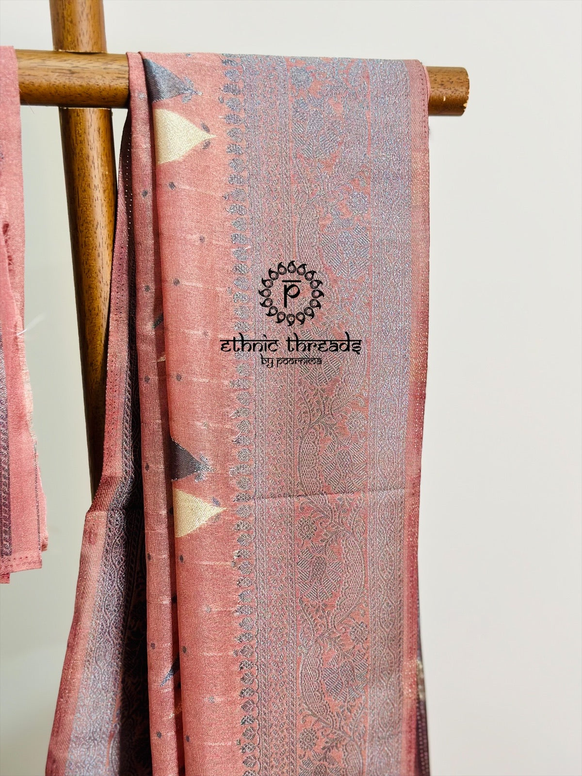 Banarasi Crepe Saree with Zari Borders