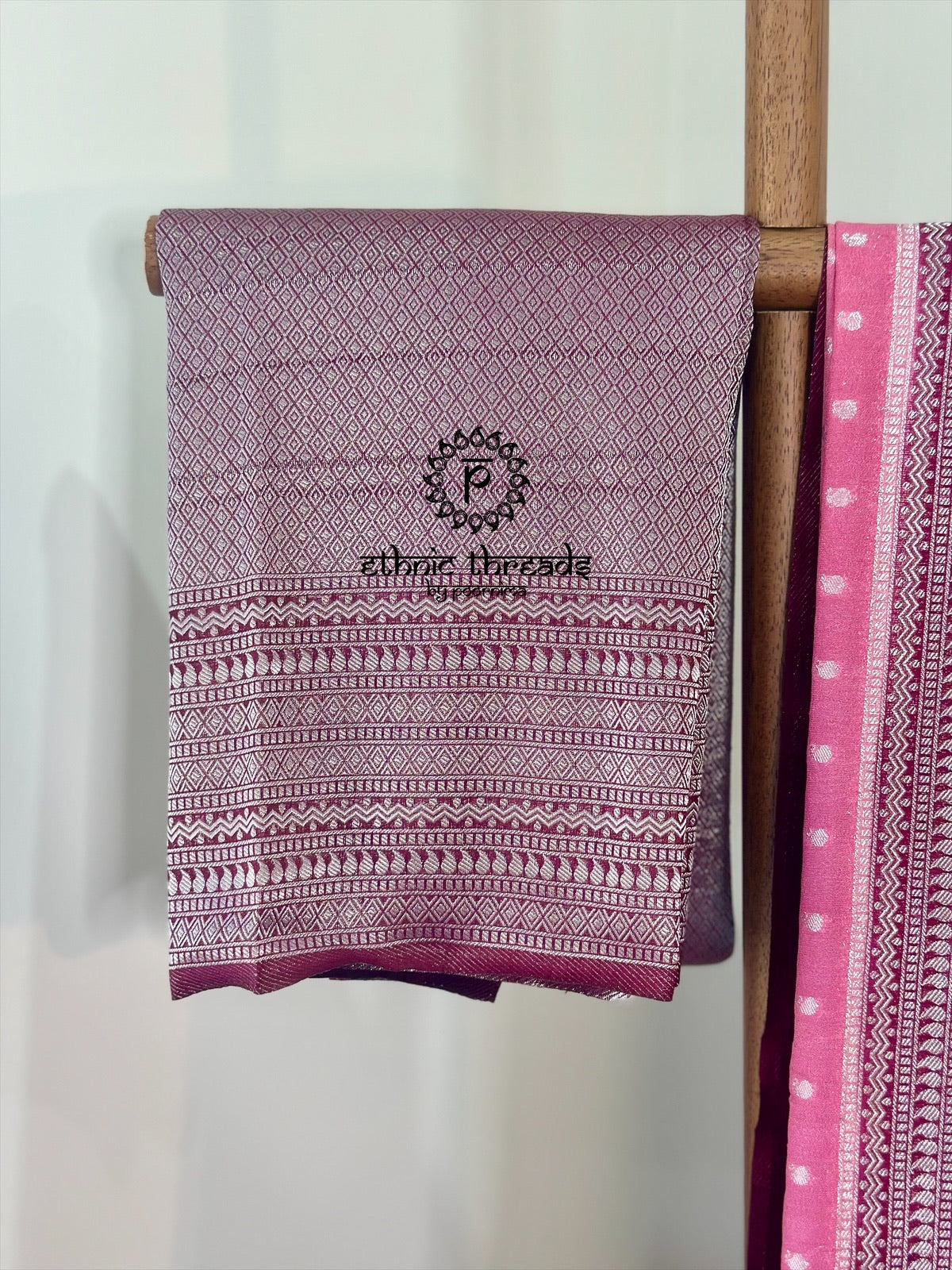 Banarasi Crepe Saree with Zari Borders