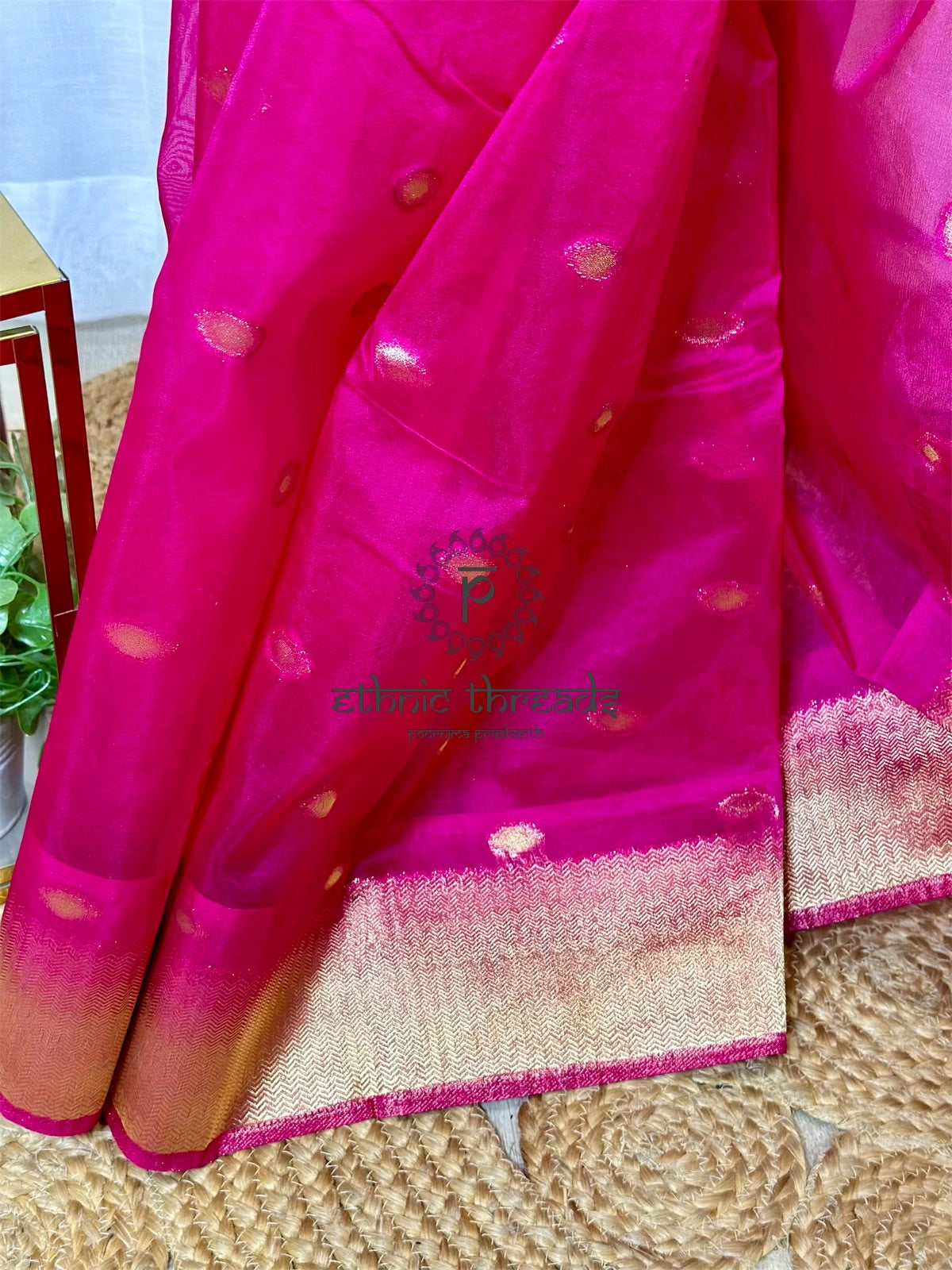 Banarasi Organza Saree with Brocade Blouse