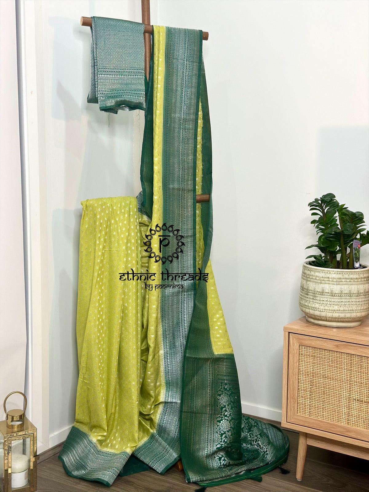 Banarasi Crepe Saree with Zari Borders