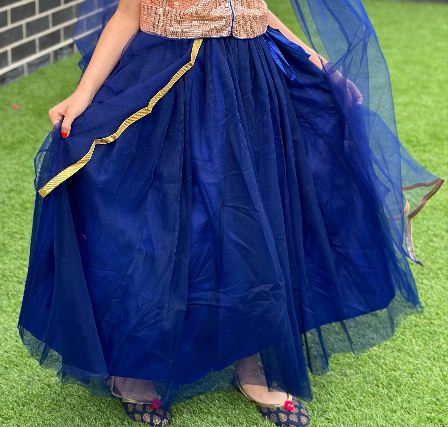 Fancy Lehenga set Navy Blue