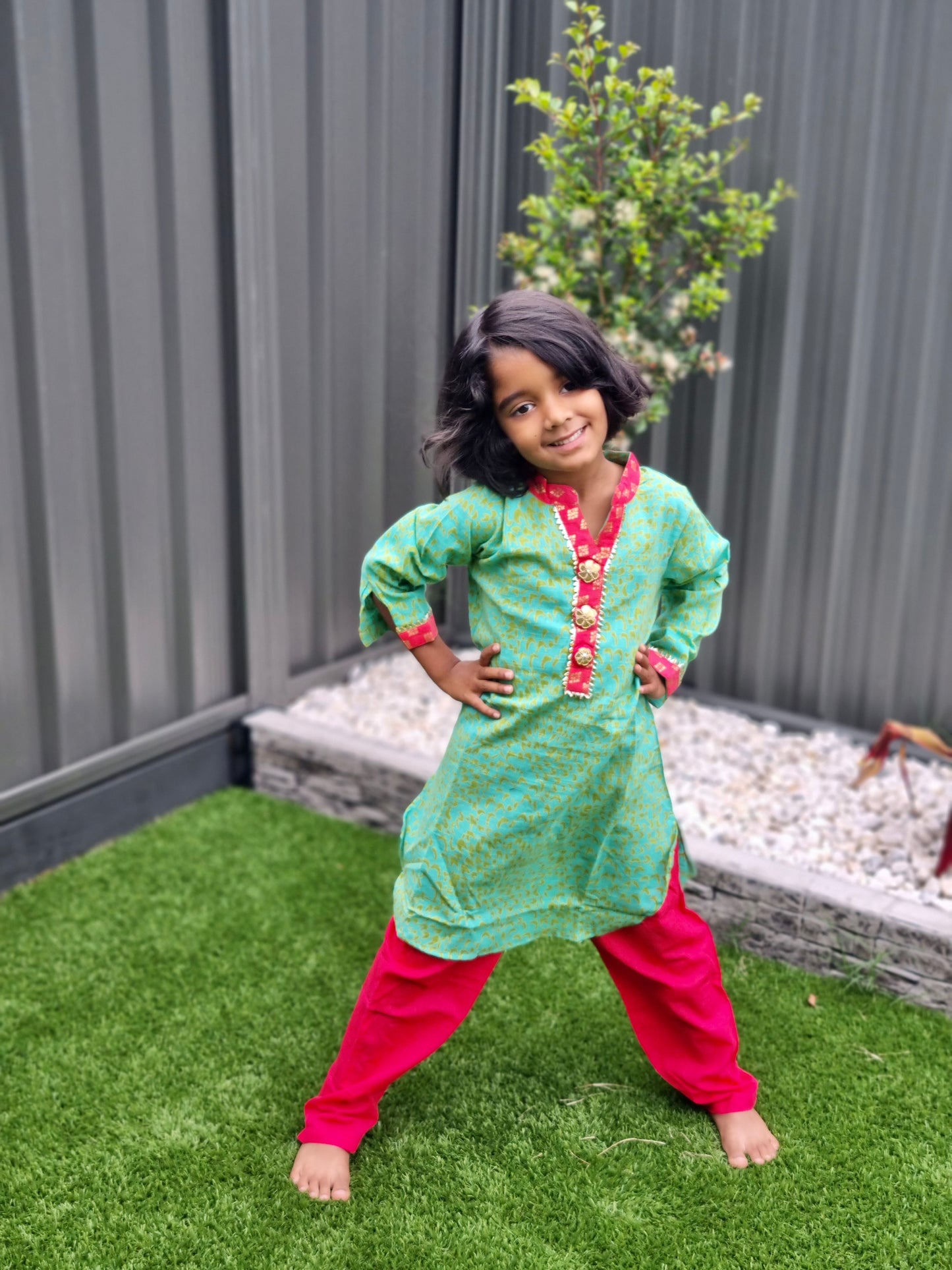 Kurthi with Straight pants