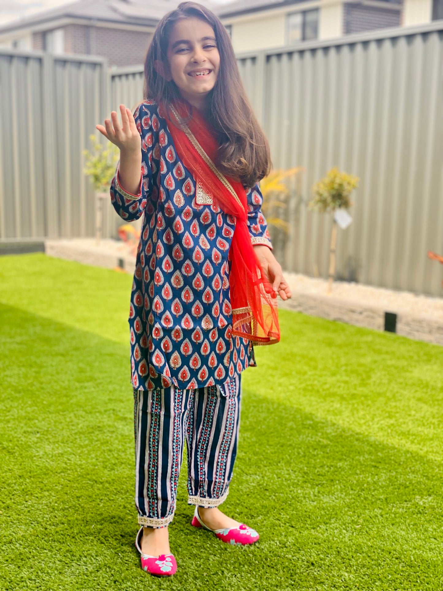 Kurthi with Afghan pants