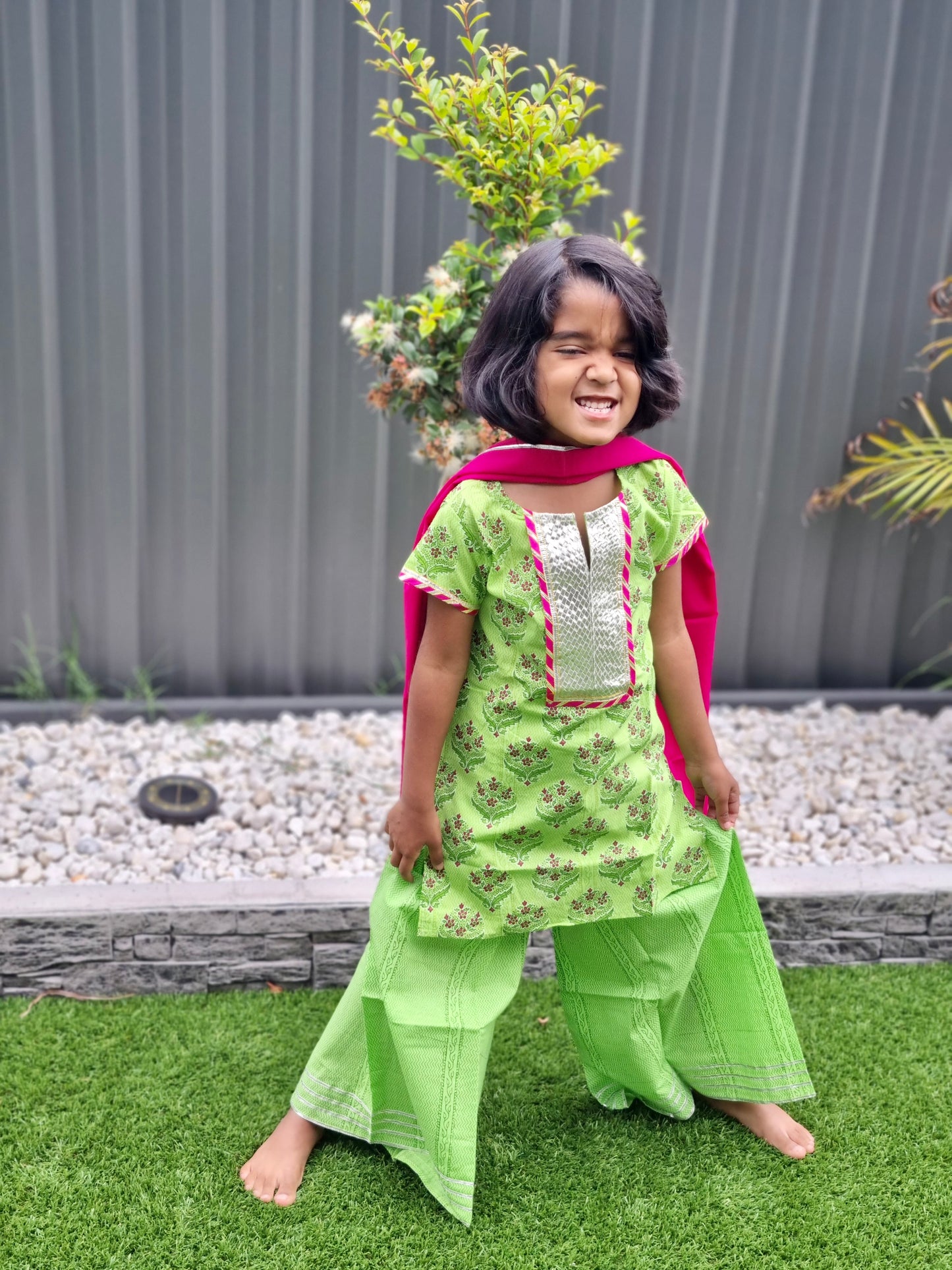 Kurthi with Parallel pants