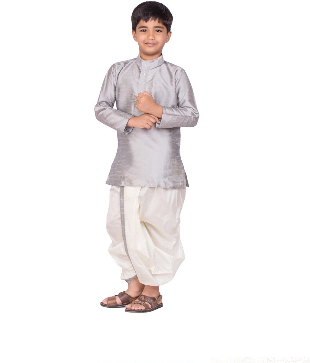 Ethnic Wear- Boys Kurta & Silk Dhothi Set