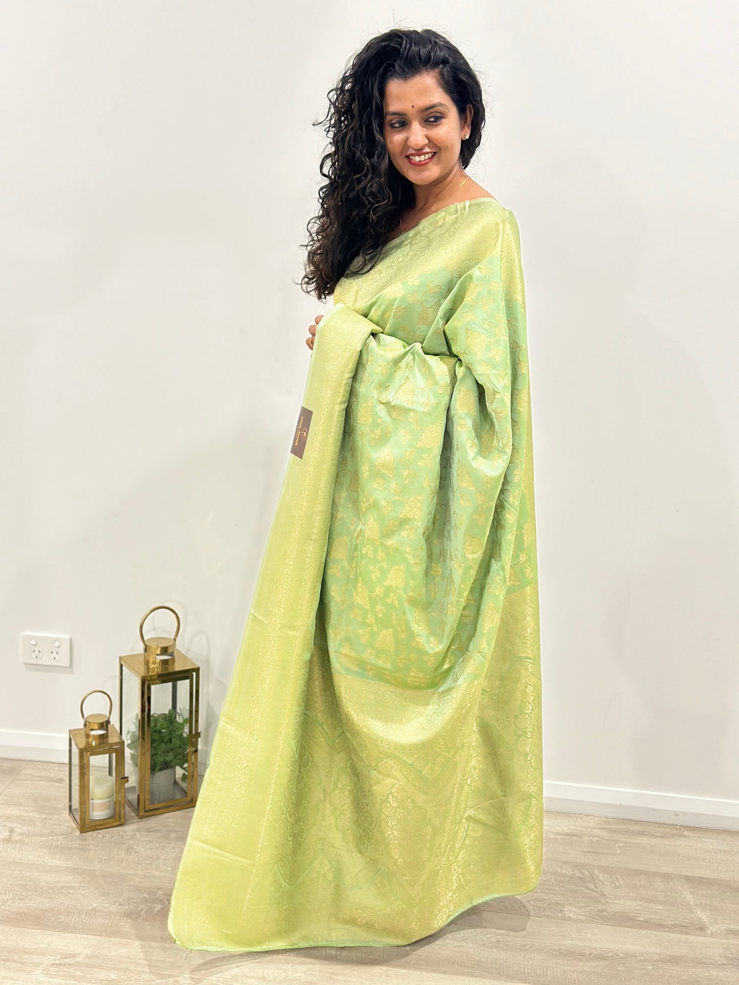 Georgette Banarsi Sarees with Zari Border