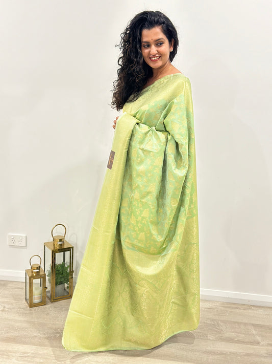 Georgette Banarsi Sarees with Zari Border