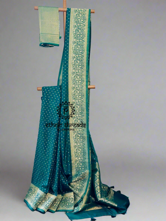 Georgette Banarsi Sarees with Zari Border