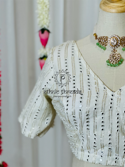 Embroidery And Mirror Work Blouses