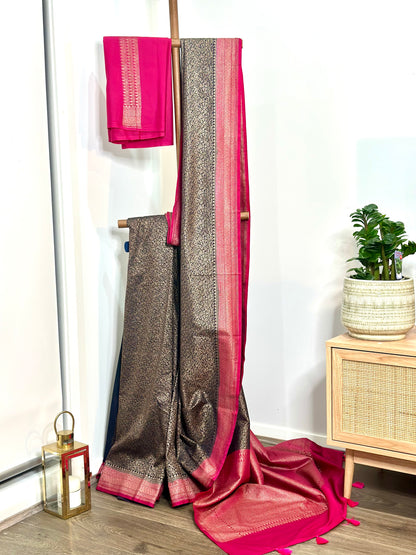 Banarasi Katan Brocade Sarees