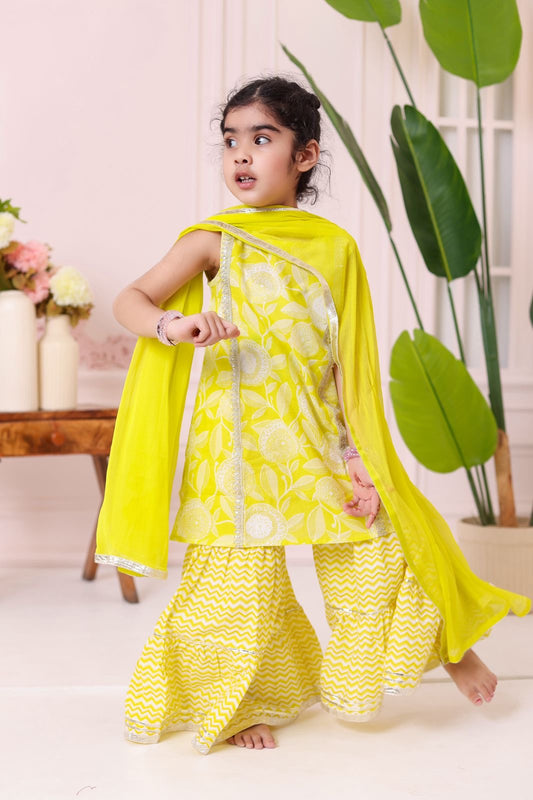 Kurti with Sharara