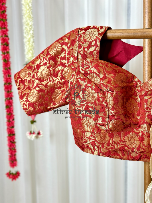 Red Banarasi Blouse