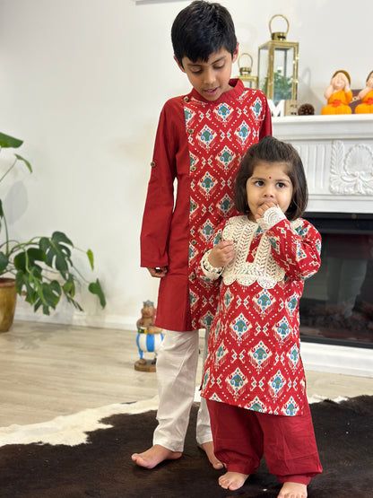 Side Button Kurtha & Pajama