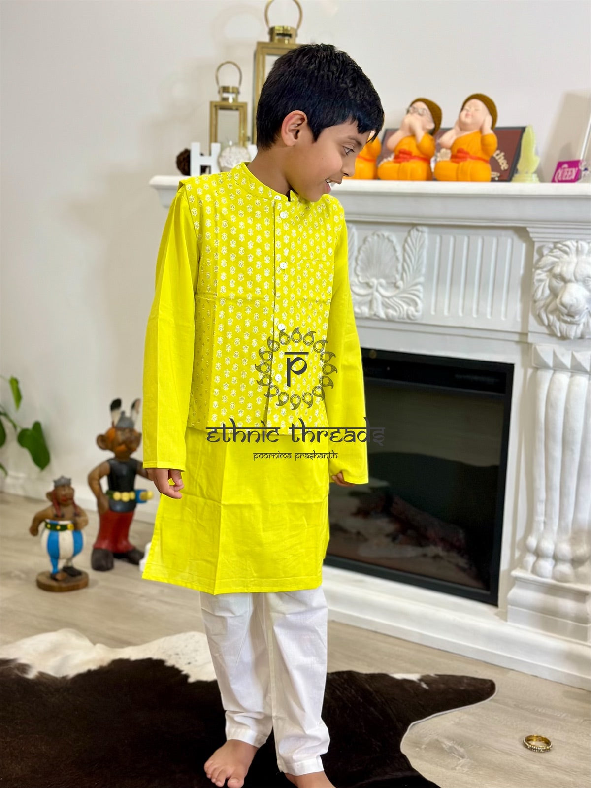 Boys Kurtha with jacket