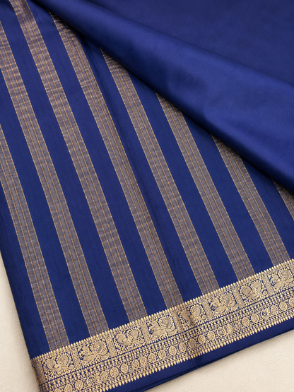 Semi Mysore Silk Saree with Rich Zari Border