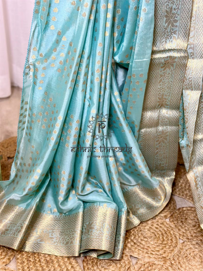 Chiffon Brocade Sarees with Zari Border