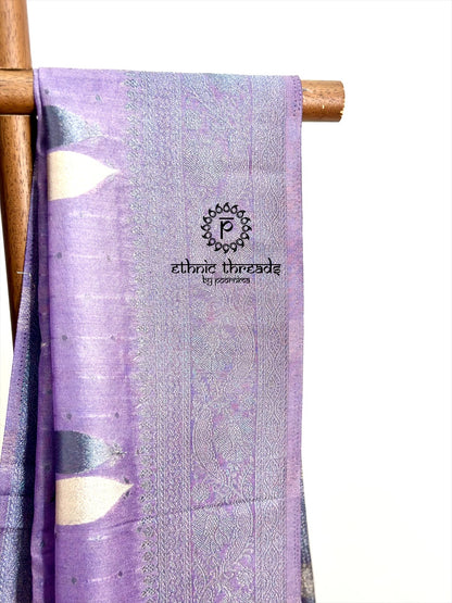 Banarasi Crepe Saree with Zari Borders