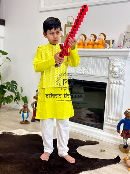 Boys Kurtha with jacket