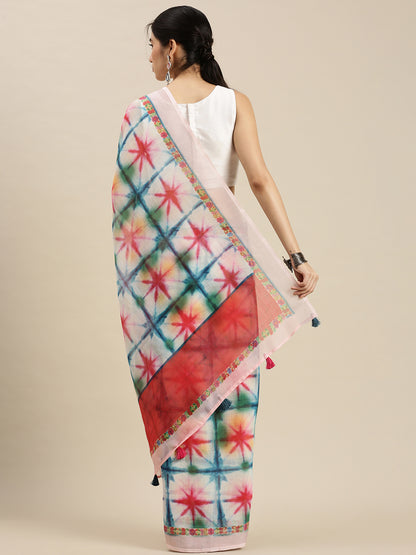 Digital Printed Linen Sarees