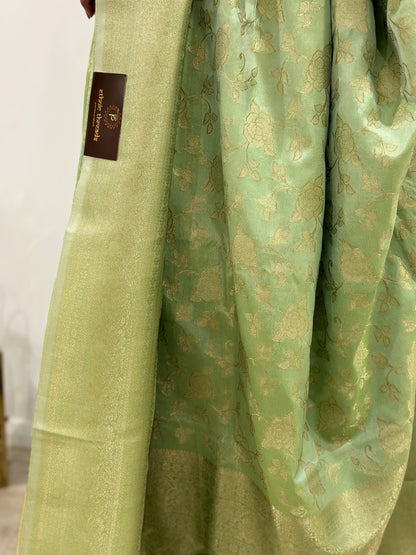 Georgette Banarsi Sarees with Zari Border