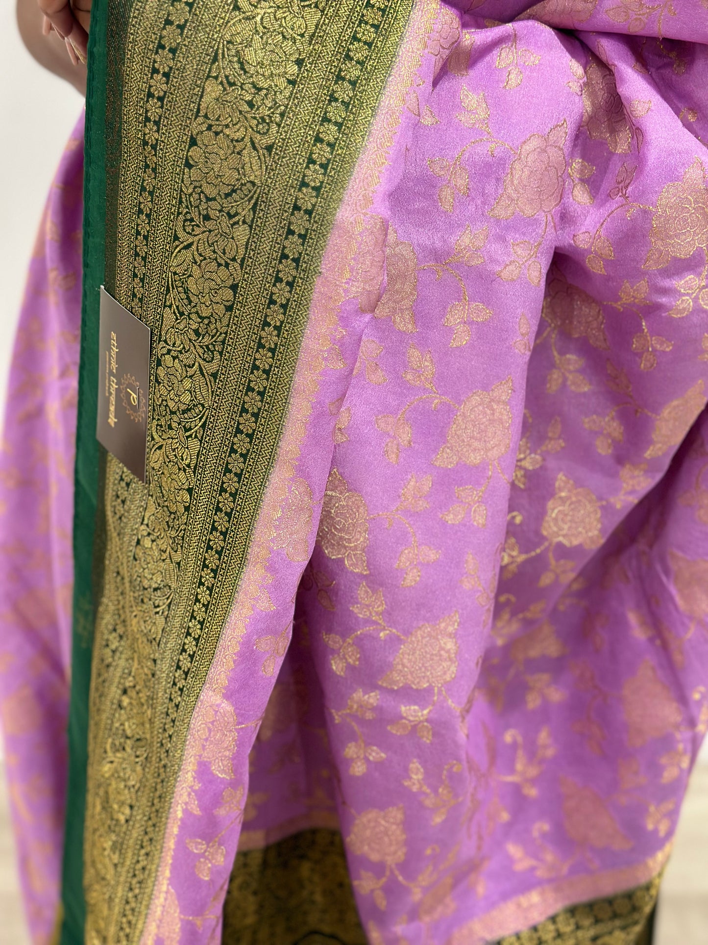 Georgette Banarsi Sarees with Zari Border