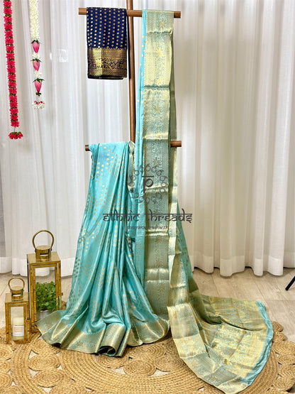 Chiffon Brocade Sarees with Zari Border