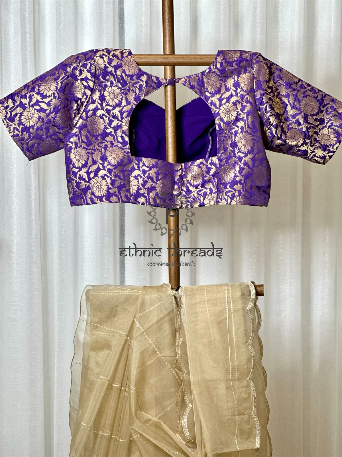 Violet Banarasi Blouse