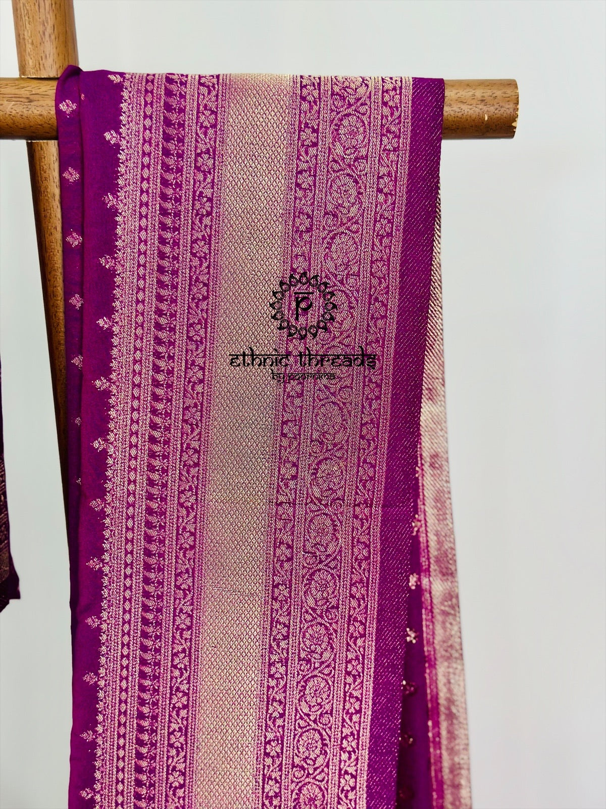 Georgette Banarsi Sarees with Zari Border