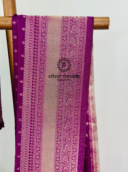 Georgette Banarsi Sarees with Zari Border