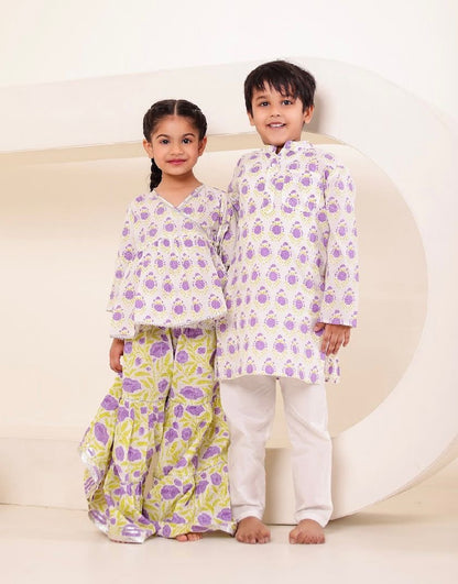 Angrakha Kurti with Sharara