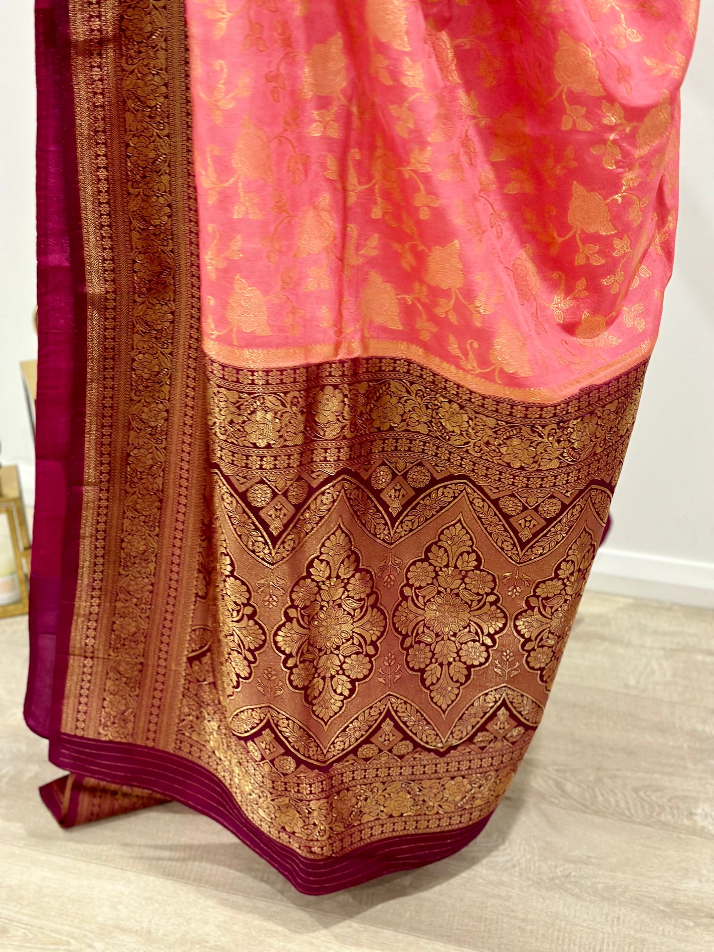 Georgette Banarsi Sarees with Zari Border