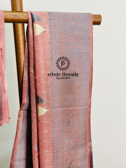 Banarasi Crepe Saree with Zari Borders