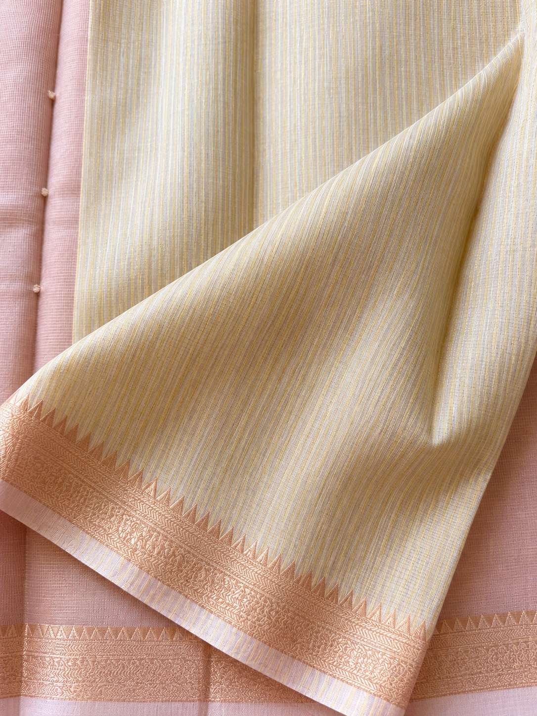 Soft Tissue Saree with Mirror Work