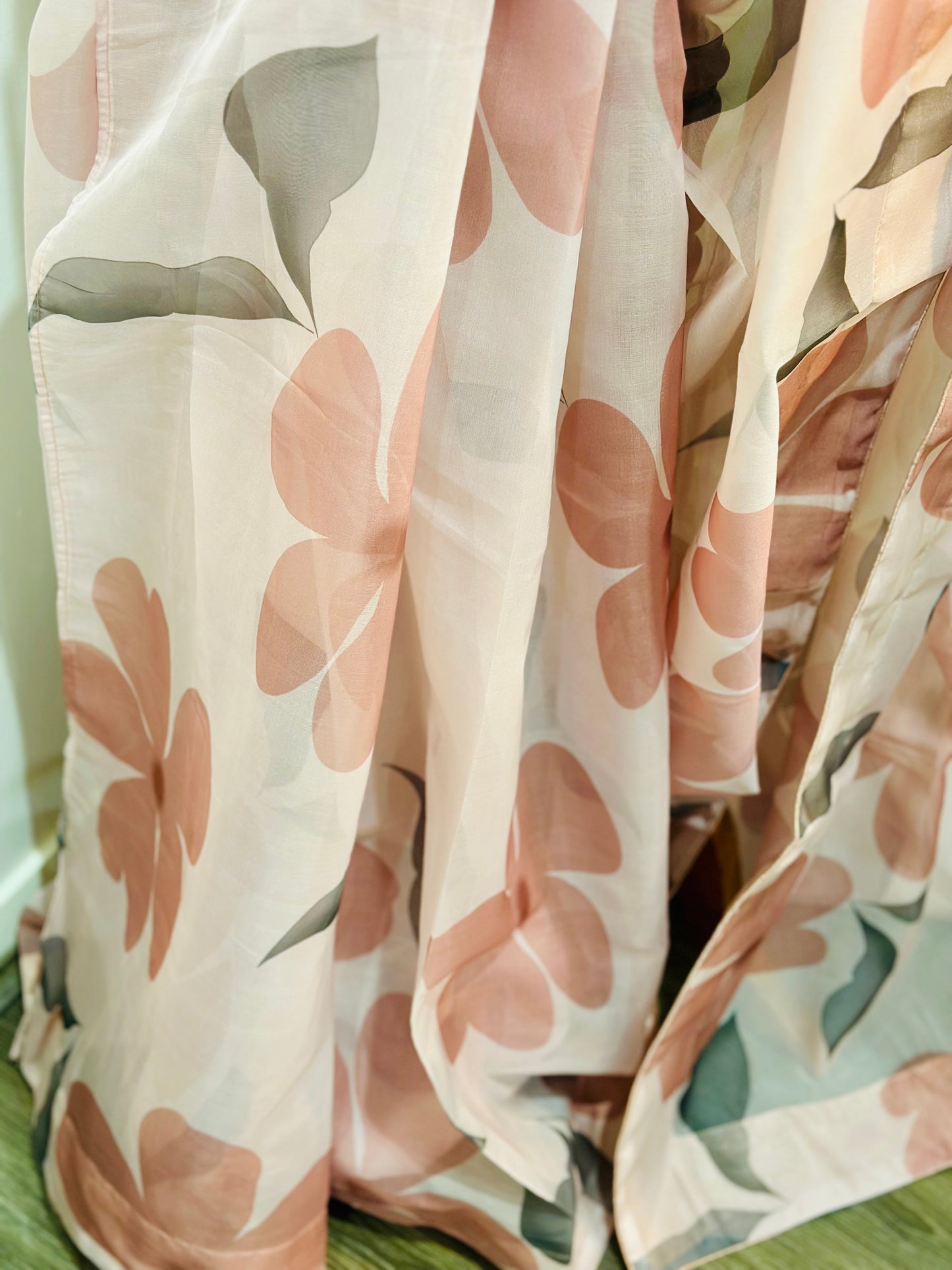 Floral Organza Saree